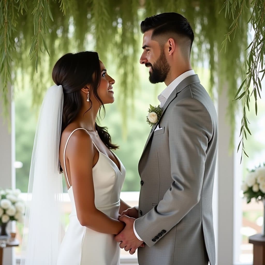 Vows by the willow tree