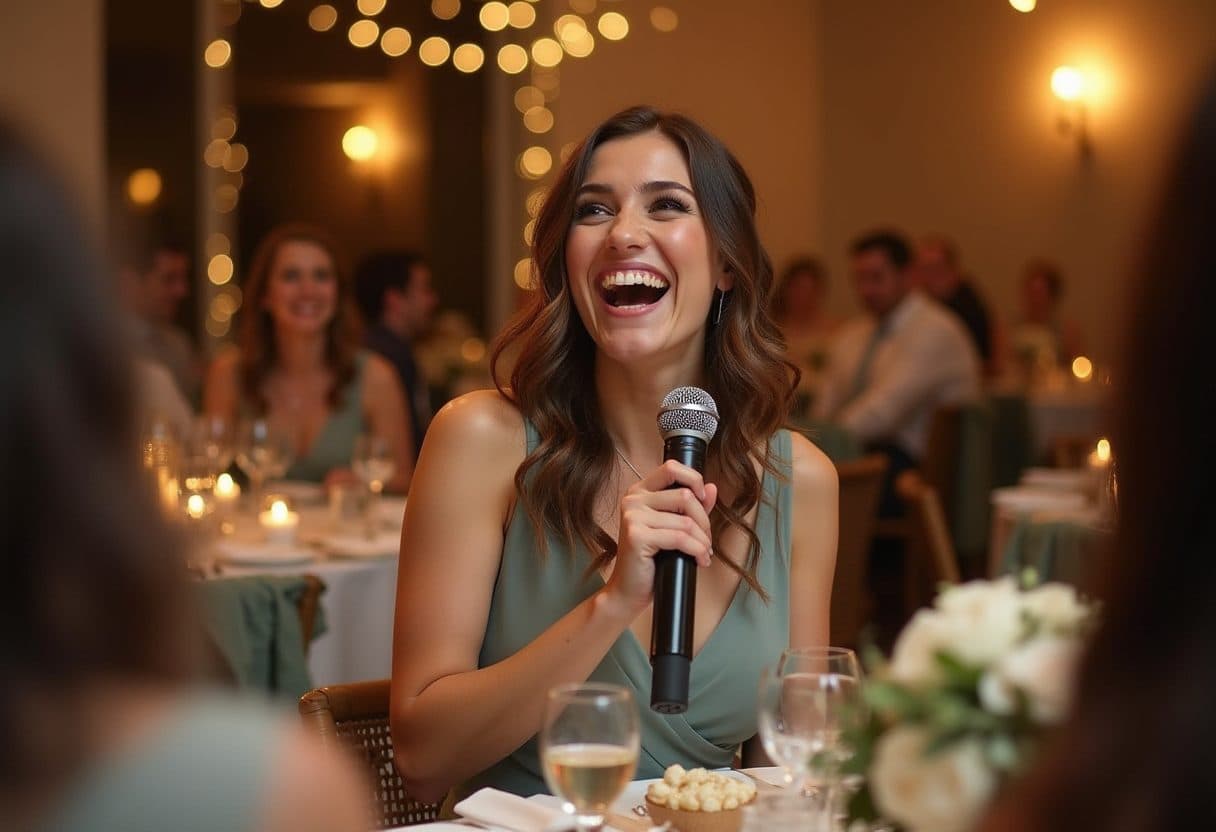 Maid of honour, mic drop moment