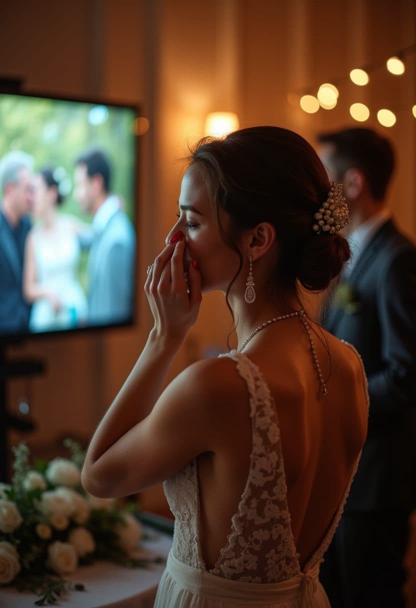 Tearing up at the slideshow montage