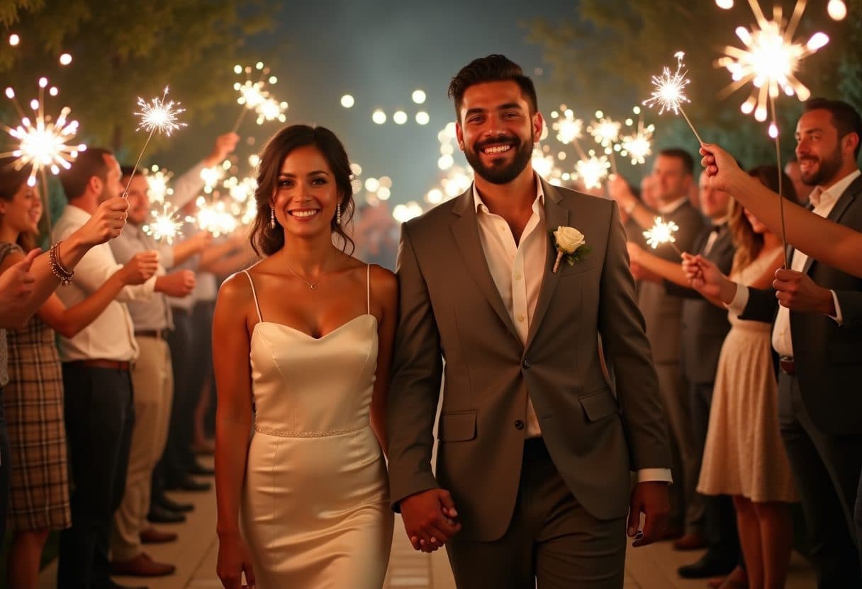 Sparkler send-off, take three