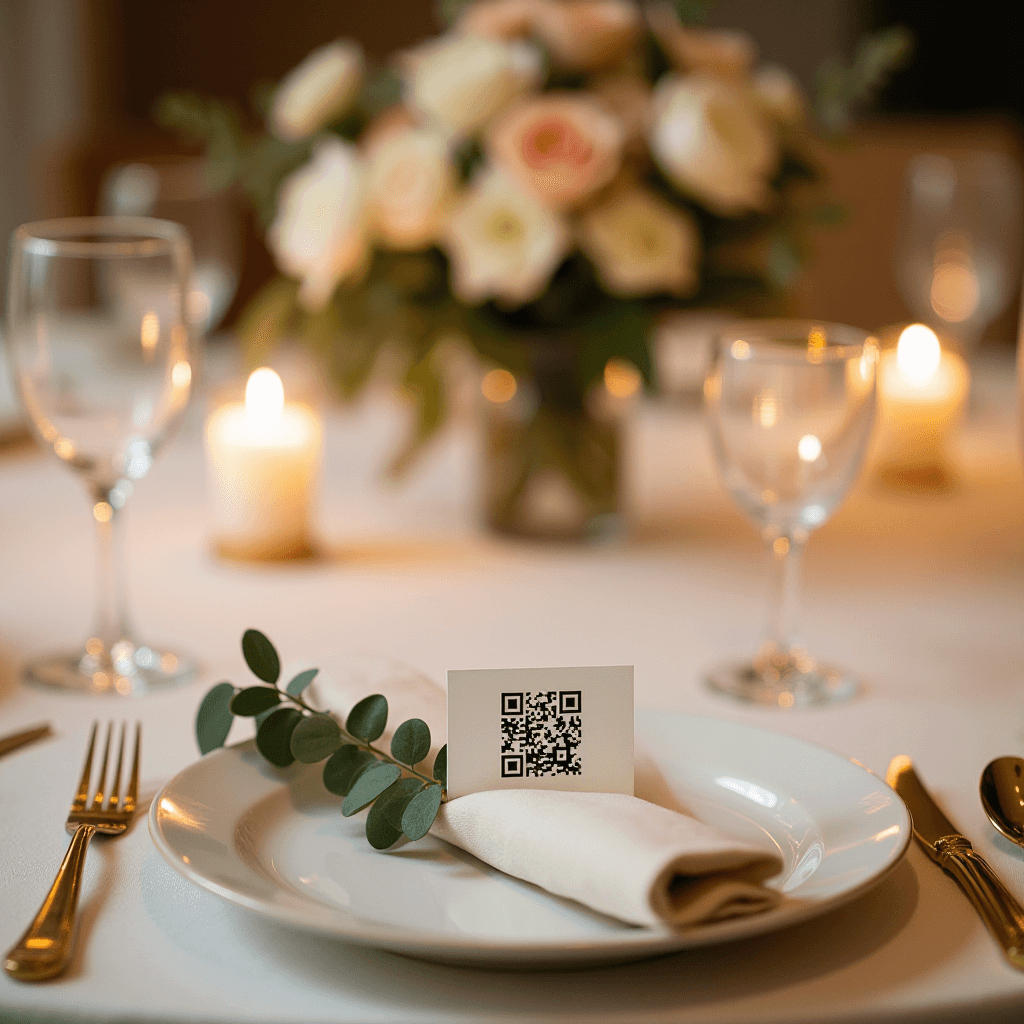 Tucked into the table card